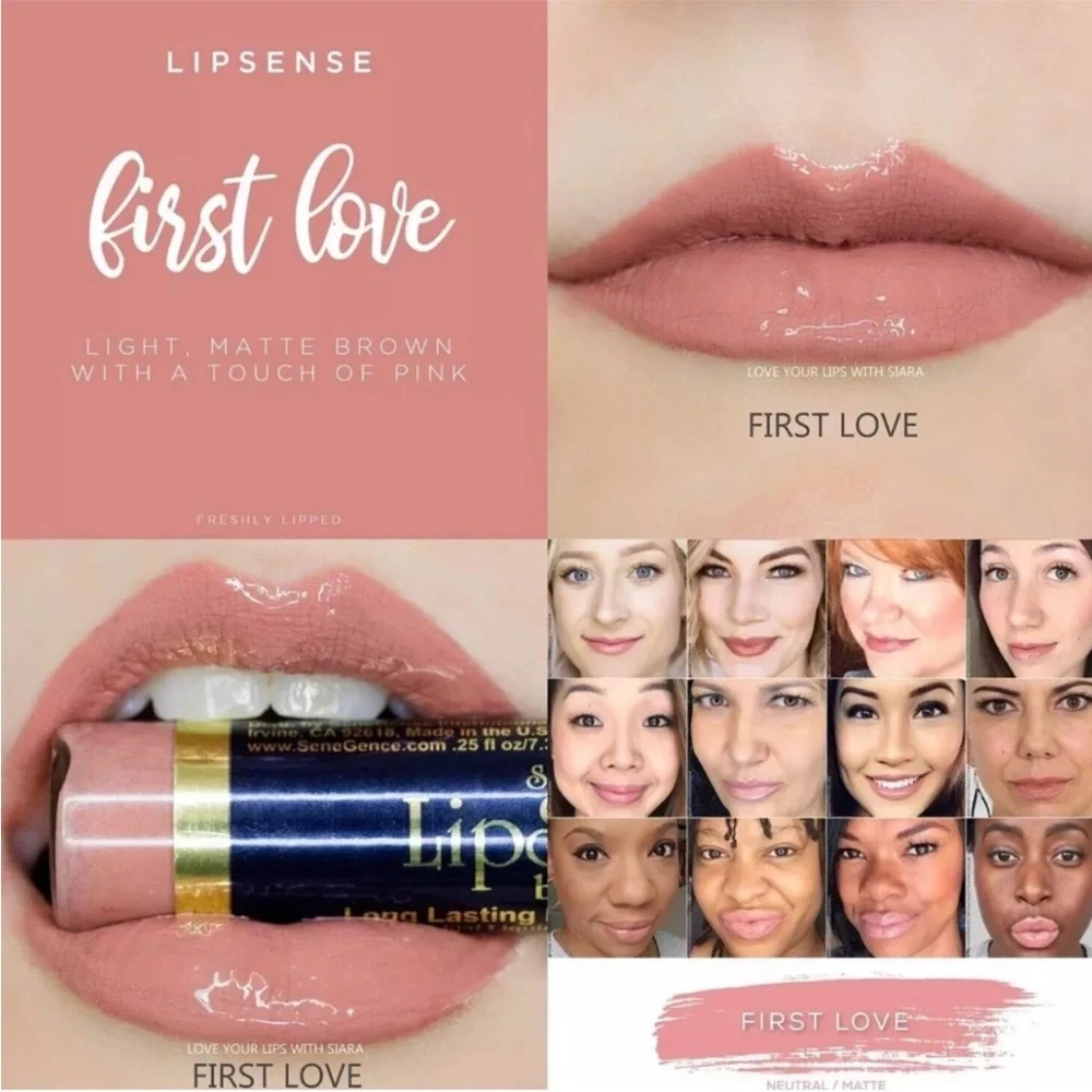 New lipsense First Love Matte Nude Pink Lipstick